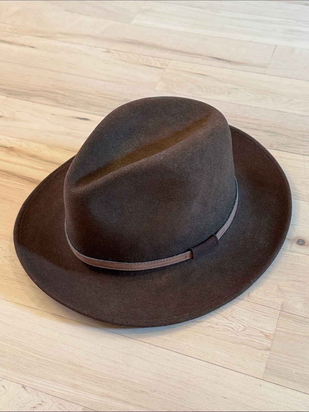 Bailey Glen Men’s Brown Fedora Hat-USA-M